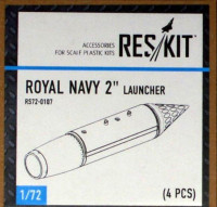 Reskit RS72-0107 Royal Navy 2'' Launcher (4 pcs.) 1/72