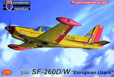 Kovozavody Prostejov 72212 SIAI SF-260D/W 'European Users' (4x camo) 1/72