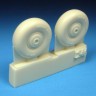 Barracuda Studios BCR72246 Bristol Beaufighter Mk.X Early Wheels - No Tread. (designed to be used with Airfix kits) 1/72