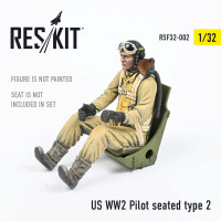 Reskit RSF32-0002 US WW2 Pilot seated type 2 all 1/32