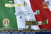 Kora Model PK72201 Italian 2-seat Training Planes WWII (3 kits) 1/72