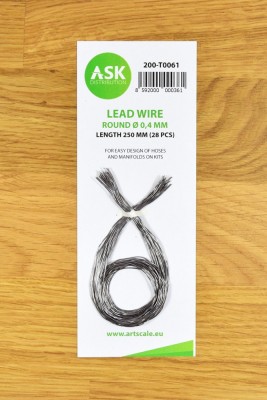 Art Scale 200-T0061 Lead Wire - Round 0,4 mm x 250 mm (28 pcs) No Scale