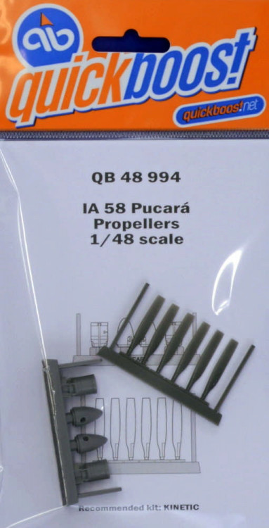 Quickboost QB48 994 IA 58 Pucara propellers (KIN) 1/48