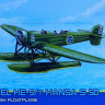 Kora Model 72199 Heinkel He-5/T Hansa S 5D Swedish Floatplane 1/72