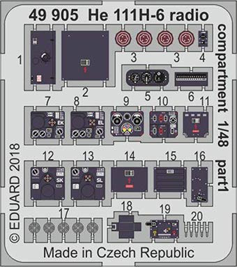 Eduard 49905 He 111H-6 radio compartment 1/48