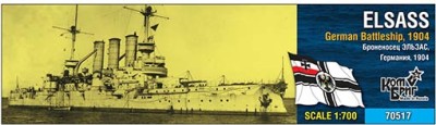 Combrig 70517 German Elsass Battleship, 1904 1/700