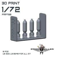 77 Propeller 77PRP766 US 500 lb bomb (8 pcs.) 1/72