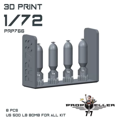 77 Propeller 77PRP766 US 500 lb bomb (8 pcs.) 1/72