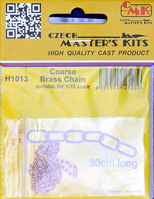 CMK H1013 Coarse Brass Chain for scale (30cm long)
