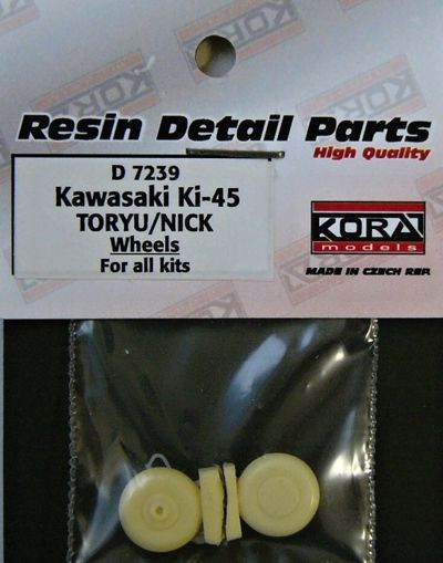 Kora Model D7239 Wheels for Ki-45 TORYU/NICK 1/72