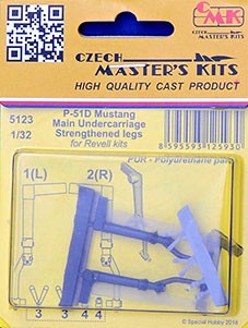 CMK 5123 P-51D Mustang Main Undercarr.strengthend legs 1/32