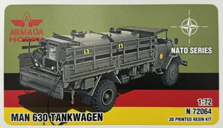 Armada Hobby N72064 MAN 630 Tankwagen, NATO Series (3D resin kit) 1/72