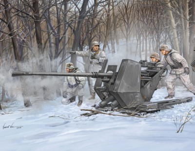 Trumpeter 02310 Немецкая 37 мм зенитная пушка FLAK 37 1/35