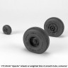 Armory ARAW72335 Boeing/Hughes AH-64 Apache wheels with weighted tires/tyres, smooth hubs 1/72
