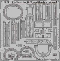 Eduard 49774 F-4J interior 1975 modification 1/48