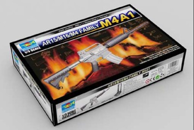 Trumpeter 01908 Американский Автомат AR15/M16/M4 M4A1 1/3