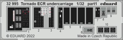 Eduard 32995 SET Tornado ECR undercarriage (ITA) 1/32
