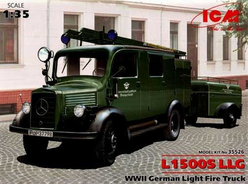 ICM 35526 L1500S LLG WWII German Light Fire Truck 1/35