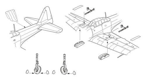 CMK 7266 A6M3 model 32 Zero - Armament and Exterior set 1/72