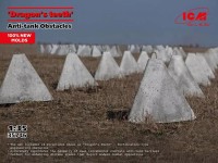 ICM 35746 Dragon's teeth - Anti-tank Obstacles (24 pcs) 1/35