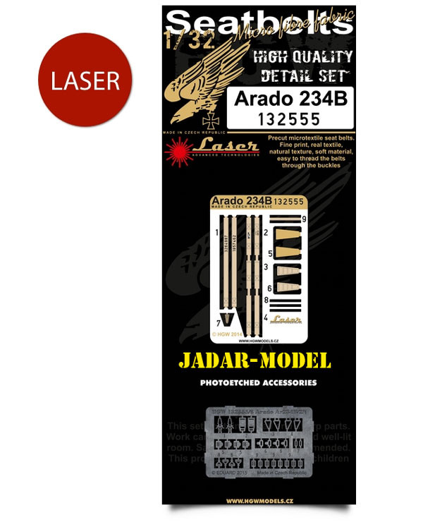 HGW 132555 Arado Ar 234B - Seatbelts 1/32