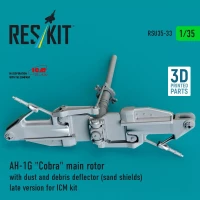 Reskit U35033 AH-1G 'Cobra' main rotor w/ dust&debris defl. 1/35