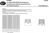 New Ware NWA-M0821 Mask Su-27 EXHAUST NOZZLES part B14 (KITTYH) 1/48