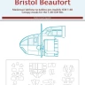Peewit M48024 Canopy mask Bristol Beaufort (ICM) 1/48