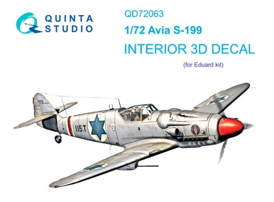 Quinta studio QD72063 Avia S-199 (Eduard) 1/72