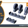 Clear Prop CLPA48090 F-86A weighted wheels type 1 (CL.PROP) 1/48