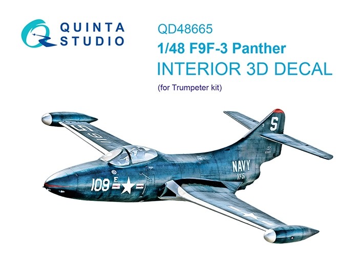 Quinta studio QD48665 F9F-3 Panther (Trumpeter) 1/48