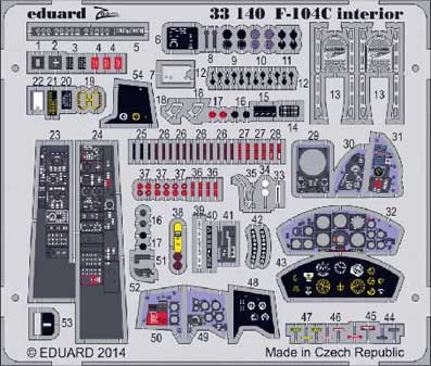 Eduard 33140 F-104C interior S.A. 1/32