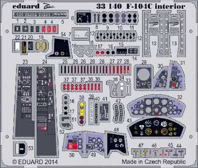 Eduard 33140 F-104C interior S.A. 1/32