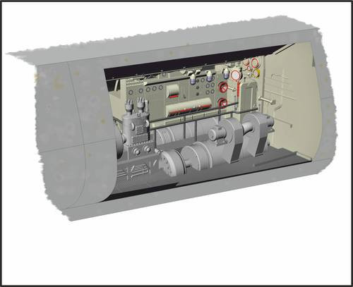 CMK N72024 U-Boot IX Electric Motor section 1/72