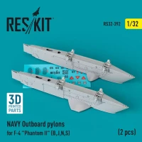 Reskit 32392 NAVY Outboard pylons F-4 'Phantom II' B,J,N,S 1/32