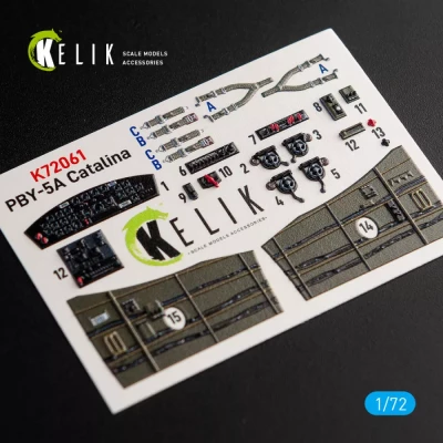 Reskit K72061 PBY-5A Catalina interior 3D decals (TAM) 1/72