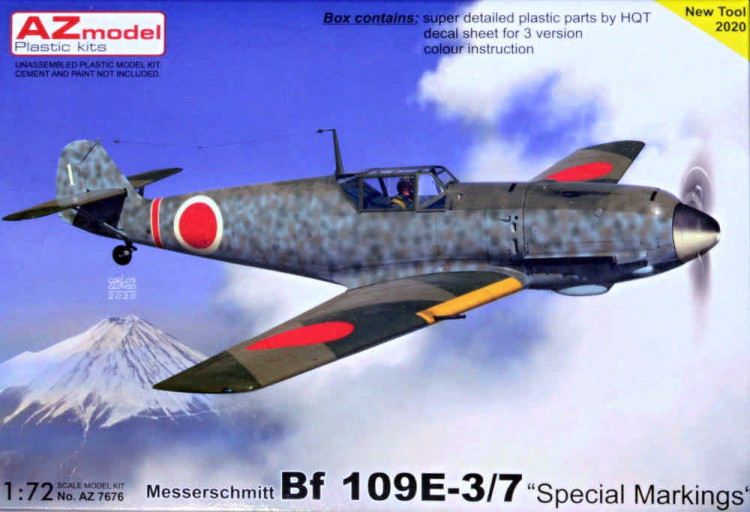 Az Model 76076 Bf 109E-3/7 'Special Markings' (3x camo) 1/72