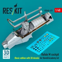 Reskit U48479 Rafale M cockpit - Basic edition (REV/ACAD) 1/48