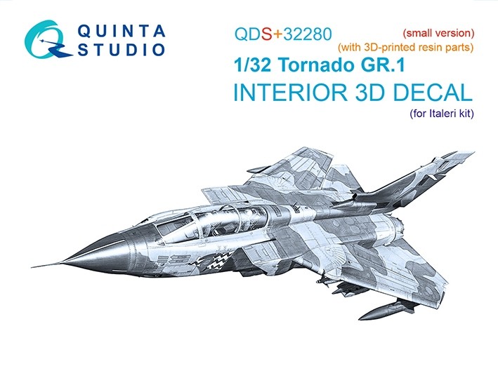 Quinta studio QDS+32280 Tornado Gr.1 (Italeri) (малая версия) (с 3D-печатными деталями) 1/32