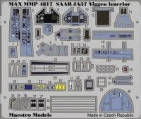 Maestro Models MMCP-4817 1/48 JA37 Viggen interior (colour PE set)