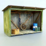 Plus model 4051 1/48 Shed (laser carved wood + 5 resin parts)