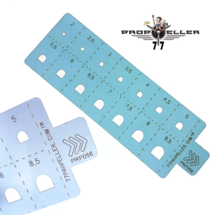 77 Propeller 77PRP058 Airbrush Stencils Scribing and Spray Masking No.3