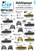 Star Decals 35-C1036 Befehlspanzer. KL Bef.Pz.I, Pz.Kpfw.II and Beob.Pz.Kpfw.II [Kl.Bef.Pz.Kpfw.I, Pz.Kpfw.II and Beobachtungspanzer II .[Befehlspanzer (1). German Command, Control and Observation Tanks.] 1/35