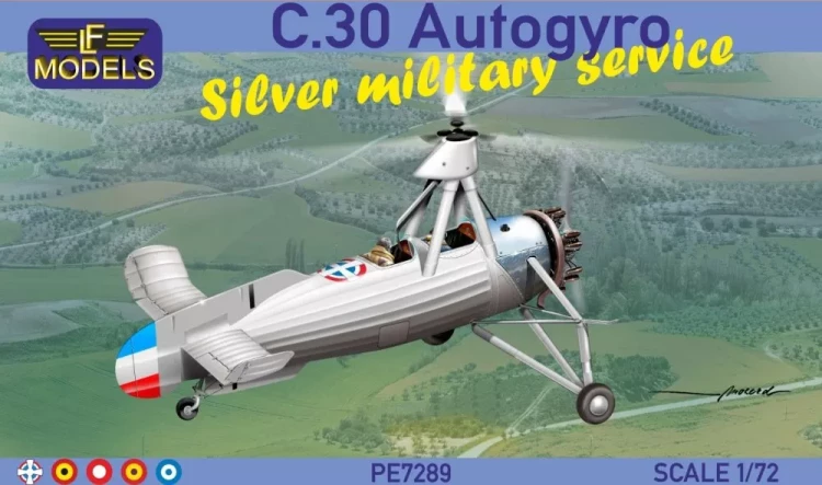 Lf Model P7289 C.30 Autogyro Silver military serv. (5x camo) 1/72