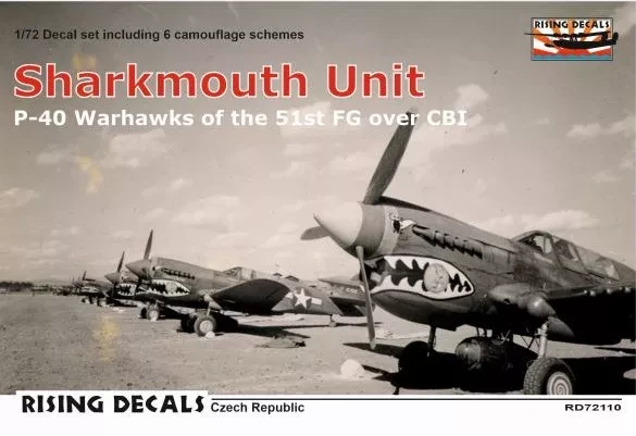 Rising Decals 72110 Decal Sharkmouth Unit (6x camo) 1/72