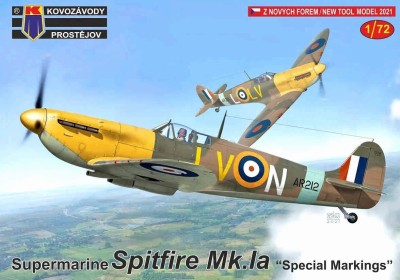 Kovozavody Prostejov 72276 S.Spitfire Mk.Ia 'Special Markings' (3x camo) 1/72