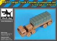 BlackDog T72115 M977 Cargo truck canvas accessories set (ACA) 1/72