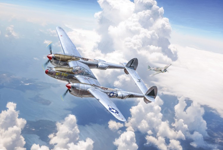 Italeri 02834 Lockheed P-38 J Lightning (E.T.O) 1/48