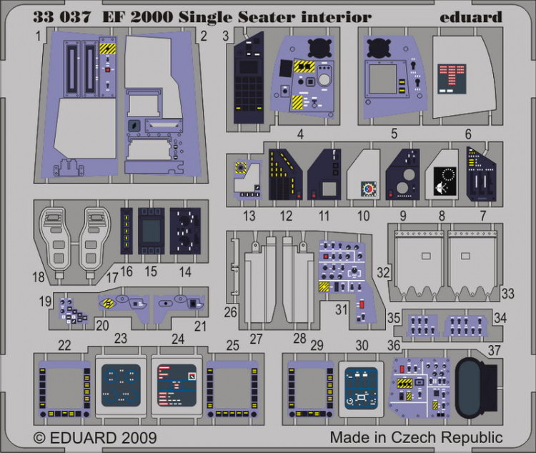 Eduard 33037 EF-2000 Single Seater int. S.A. 1/32 TRU
