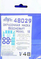 Sx Art 48029 Beechcraft Model 18 (C-45) Paint.mask (ICM) 1/48